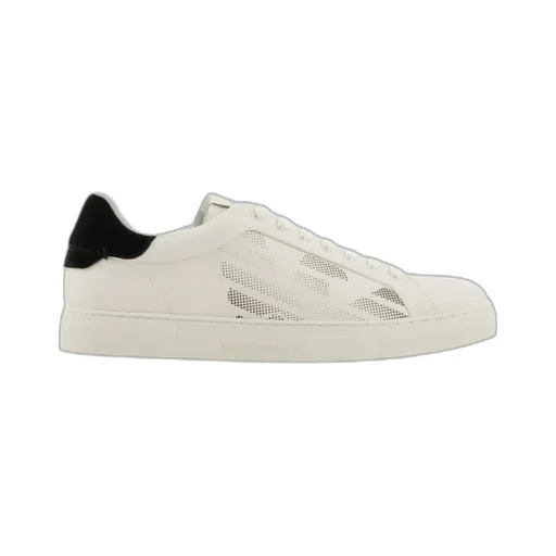 Logo-Perforated Lace-Up Trainers