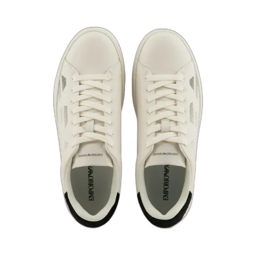 Logo-Perforated Lace-Up Trainers