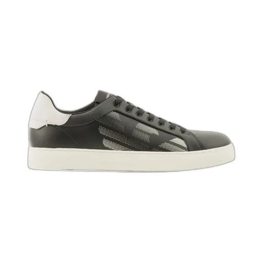 Logo-Perforated Lace-Up Trainers