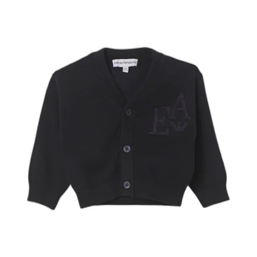 Logo-Jacquard Button-Up Cardigan