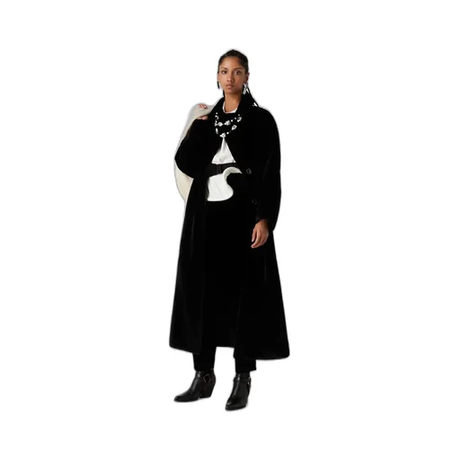 Classic-Collar Shearling Coat