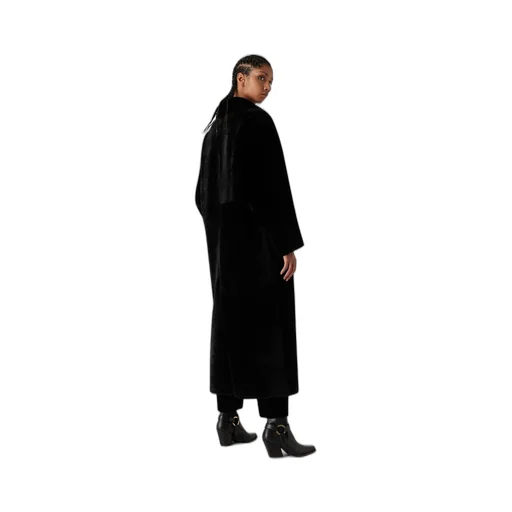 Classic-Collar Shearling Coat