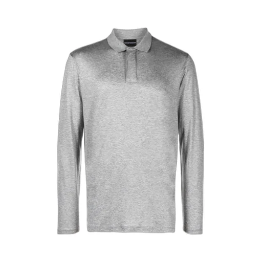 Logo-Patch Long-Sleeve Polo Shirt