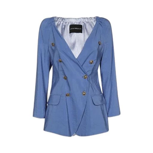 Double-Breasted Silk Jacket