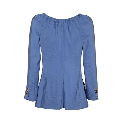 Double-Breasted Silk Jacket