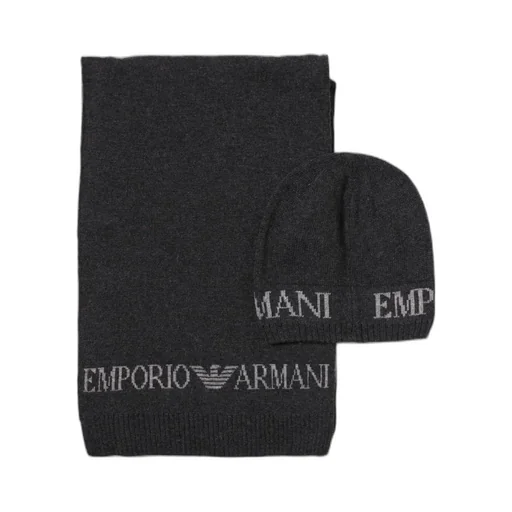 Logo-Jacquard Scarf And Hat Set
