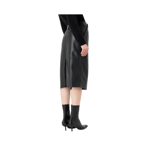 Belt Pencil Skirt