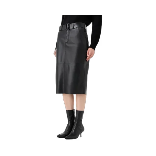 Belt Pencil Skirt