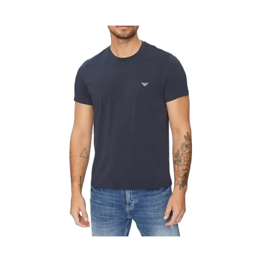 Round Collar Logo T-Shirt Two-Piece Set