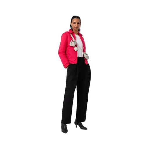 Pleated High-Rise Casual Pants