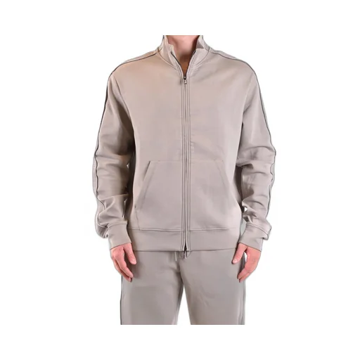 Logo-Jacquard Zip-Up Stretch-Cotton Sweatshirt
