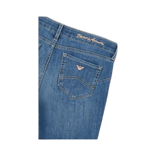 Embroidered-Logo Skinny Jeans