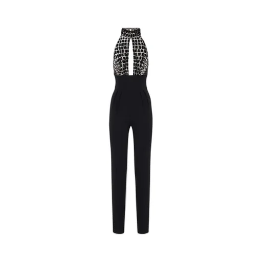 Embellished Halter-Neck Jumpsuit