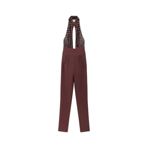 Halter-Neck Sequin-Embellished Jumpsuit