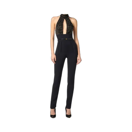 Embellished Halter-Neck Jumpsuit