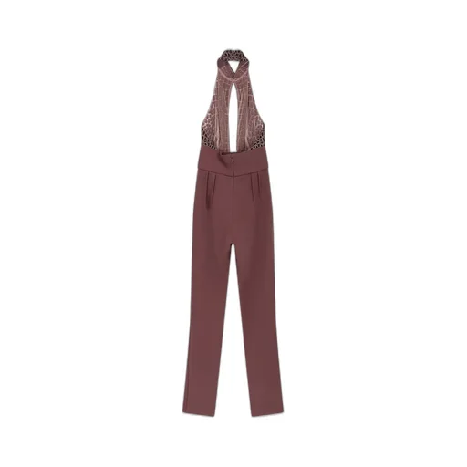 Halter-Neck Sequin-Embellished Jumpsuit