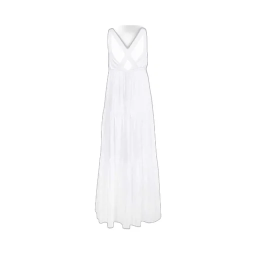 Tiered Sleeveless Midi Dress