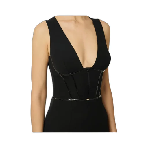 V-Neck Asymmetric Midi Dress