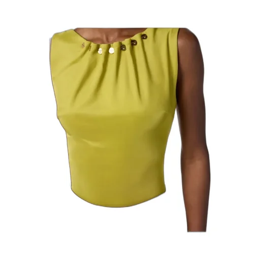 Jersey Top With Jewel Buttons