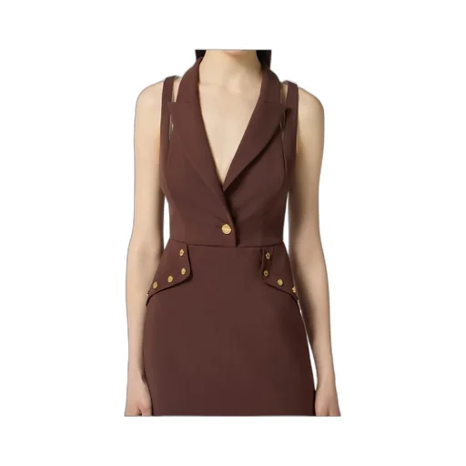 Cut-Out Detailed Slim Fit Mini Dress