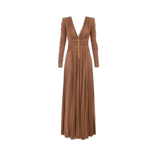 Necklace Lurex Jersey Red Carpet Dress