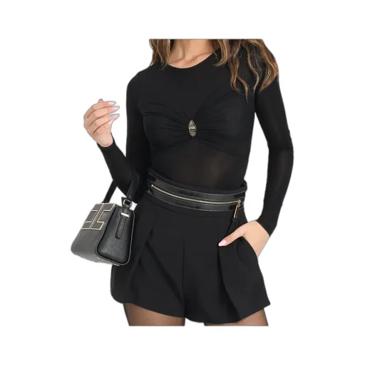 Embellished Jersey Bodysuit