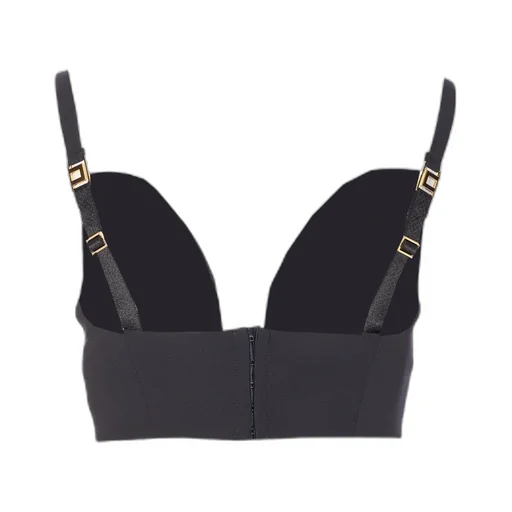 Logo Embellished Cropped Top