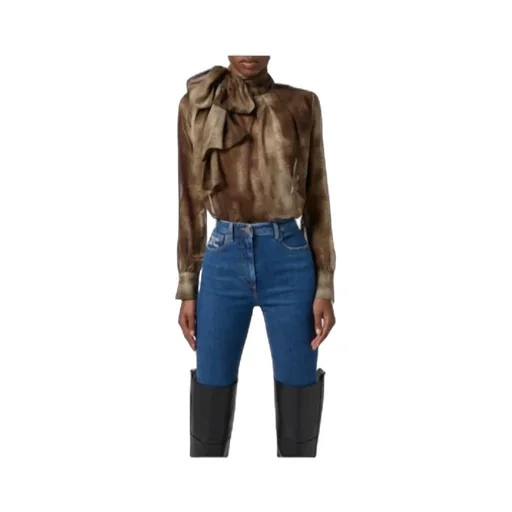 Python Print Voile Blouse
