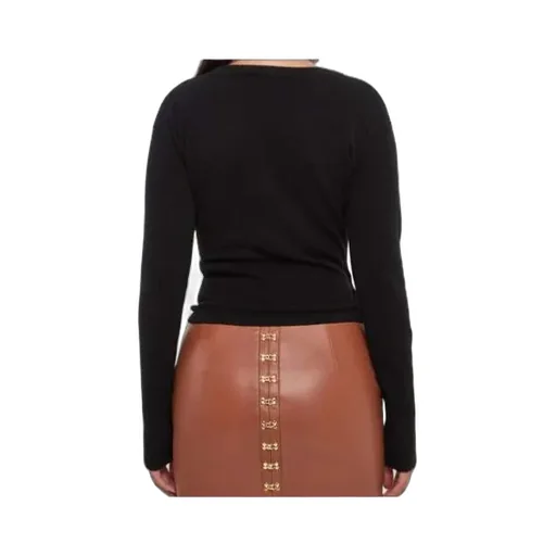 Buttoned Wrap Sweater