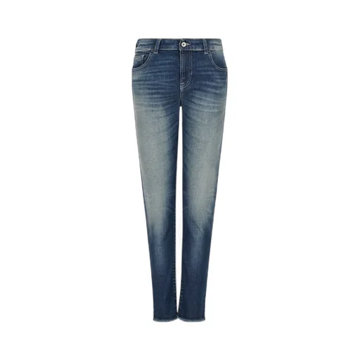 Embroidered-Logo Denim Trousers