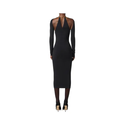 Embellished Halterneck Knit Dress