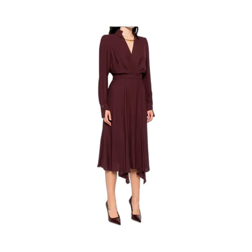 Tubular Necklace Detailed Georgette Dress