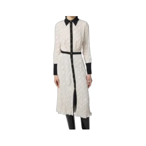 Pleated Midi Dress