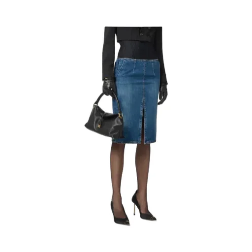 Denim Midi Skirt