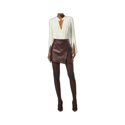 Tassel-Embellished Georgette Bodysuit