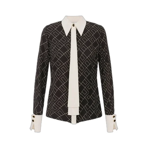 Logo-Print Blouse