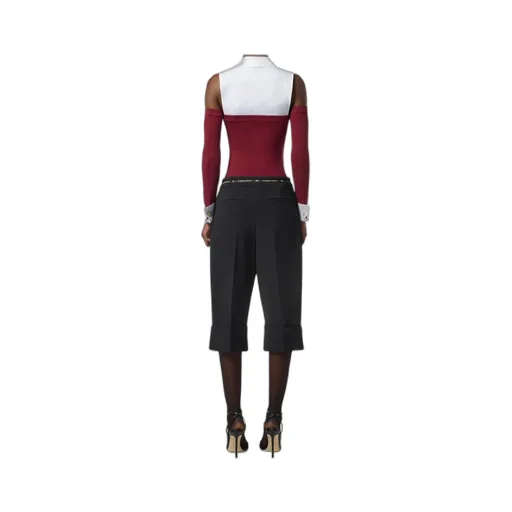 Embroidered-Logo Bodysuit