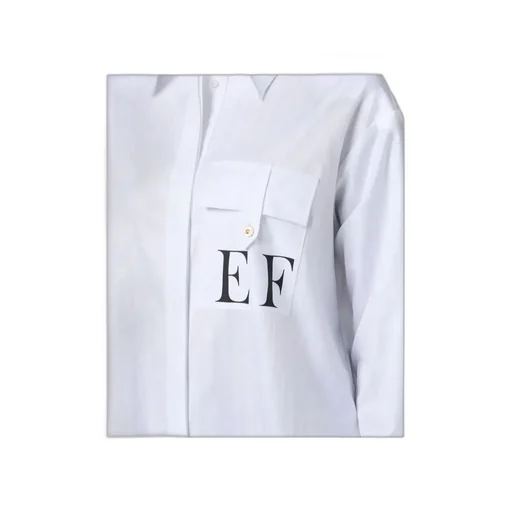 Logo-Print Button-Up Shirt