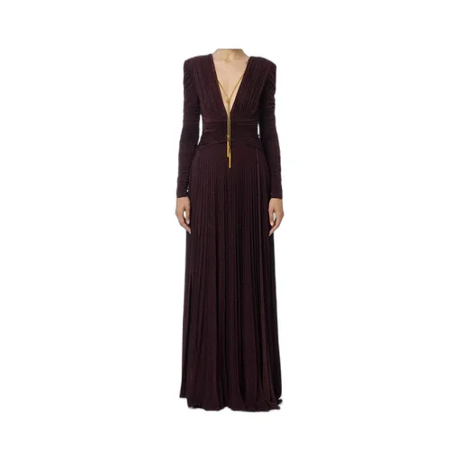 Necklace Lurex Jersey Red Carpet Dress