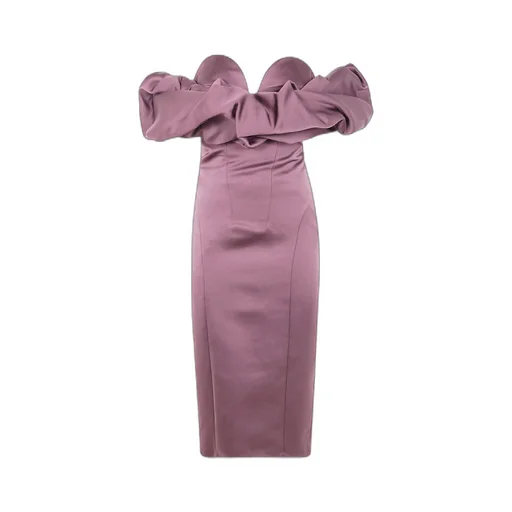 Off-Shoulder Midi Dress