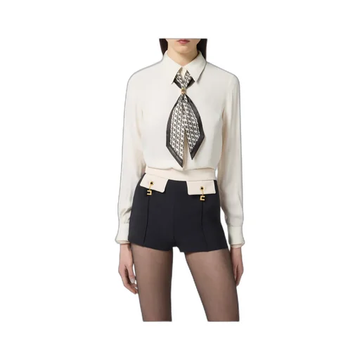 Foulard Scarf Neck Shirt