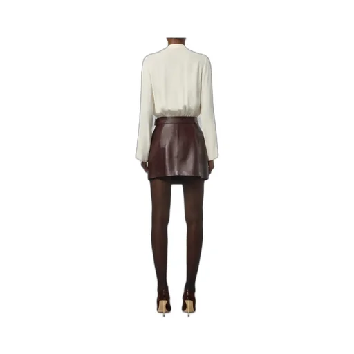Tassel-Embellished Georgette Bodysuit