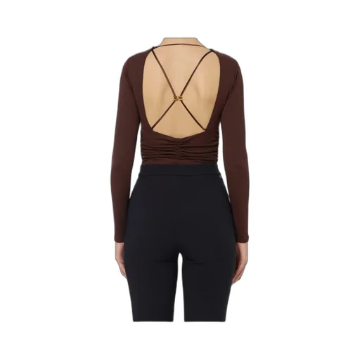 Draped CrÊPe Jersey Bodysuit