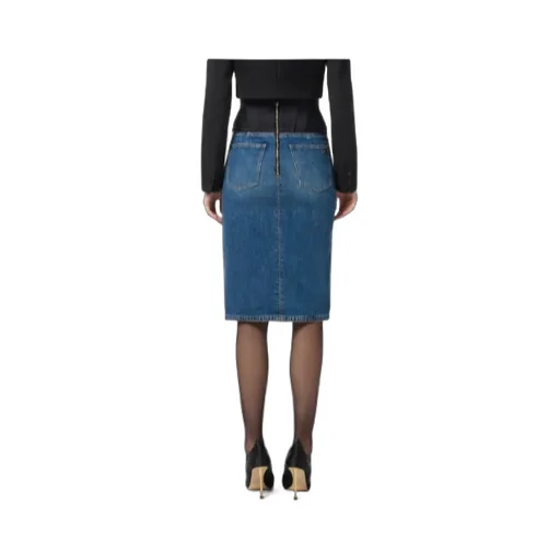 Denim Midi Skirt