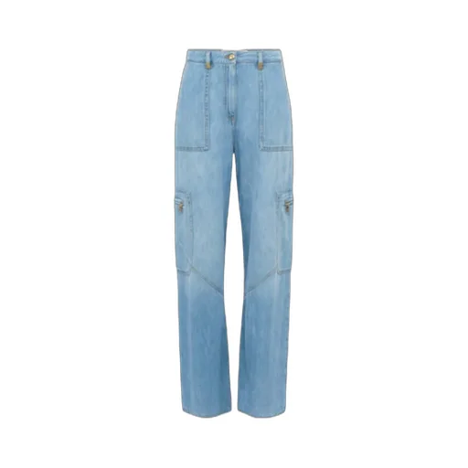 Maxi Pockets Jewelled Detailed Cargo Jeans