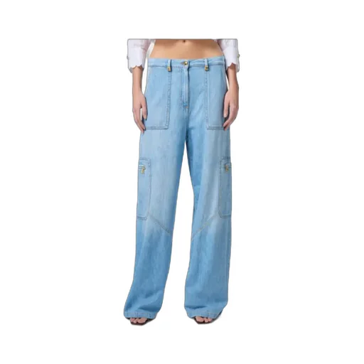 Maxi Pockets Jewelled Detailed Cargo Jeans