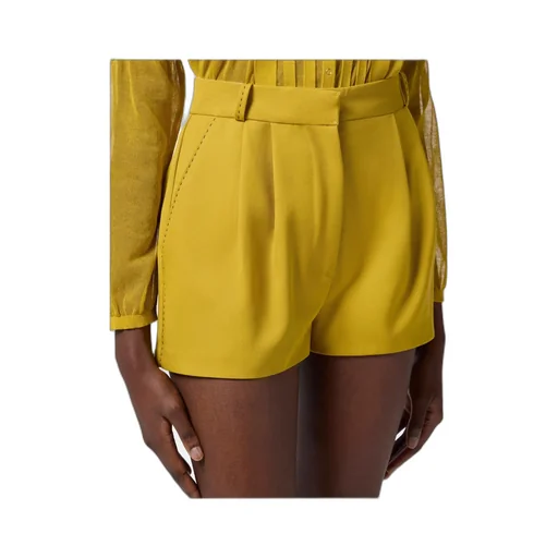 Logo-Engraved Pleated Shorts