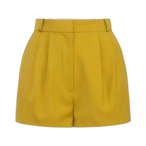 Logo-Engraved Pleated Shorts