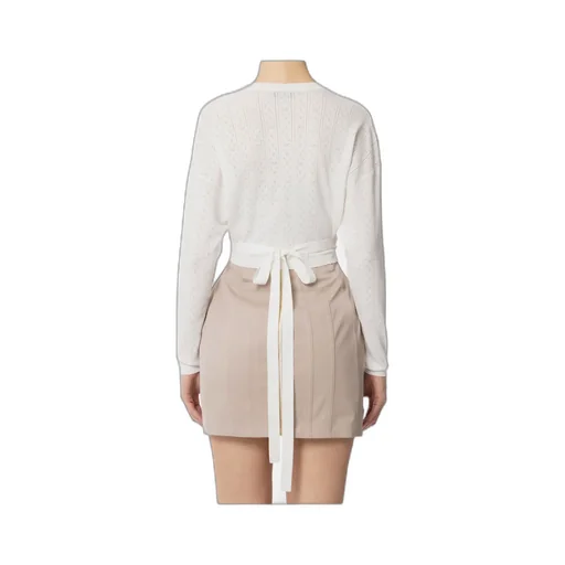 Knit Cardigan With Openwork Embroideries