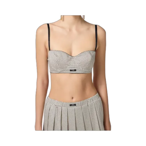 Polka Dot Print Bra